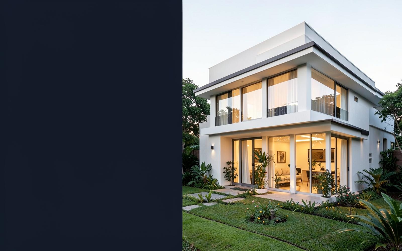 Casa contemporânea representando um imóvel residencial